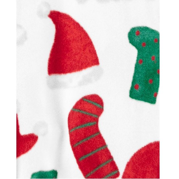 Baby Carter's CHRISTMAS Blanket Sleeper 1 pc Pajamas Size 24 months NWT Fleece - Picture 2 of 2